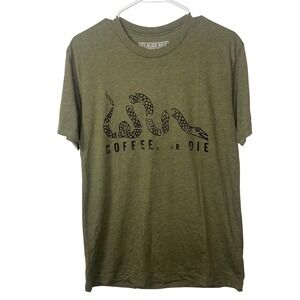 Black‎ Rifle Coffee Company Mens Coffee Or Die Graphic T-Shirt Green Medium